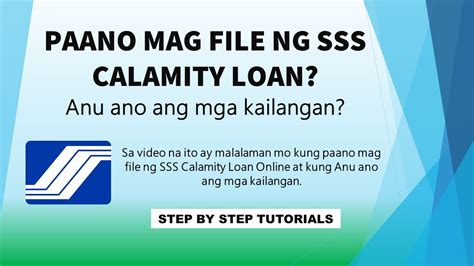 SSS Calamity Loan for 2023: How to Apply .